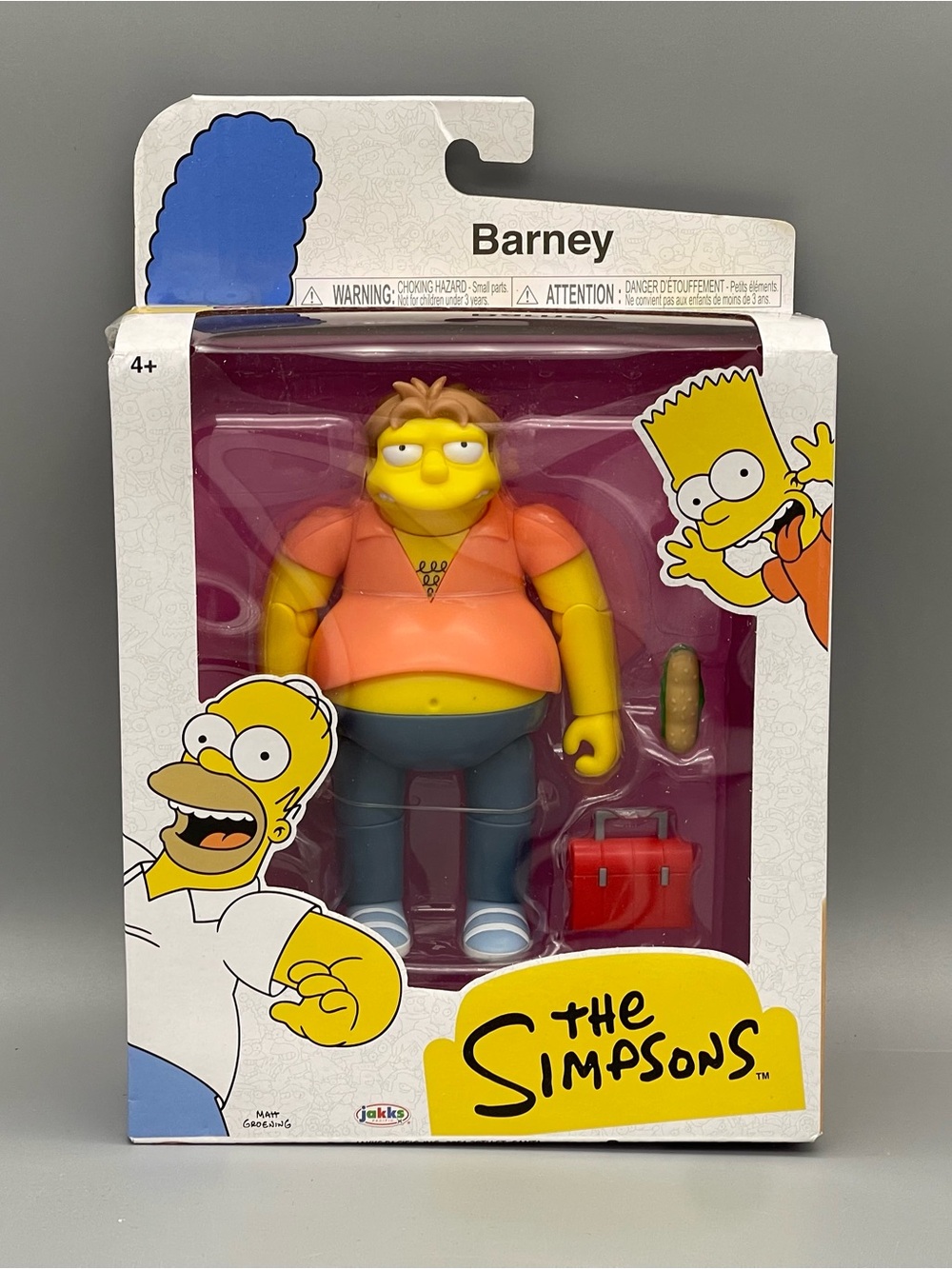 Barney Gumble - The Simpsons 5" Articulated Figure Wave 4 by Jakks Pacific NEW